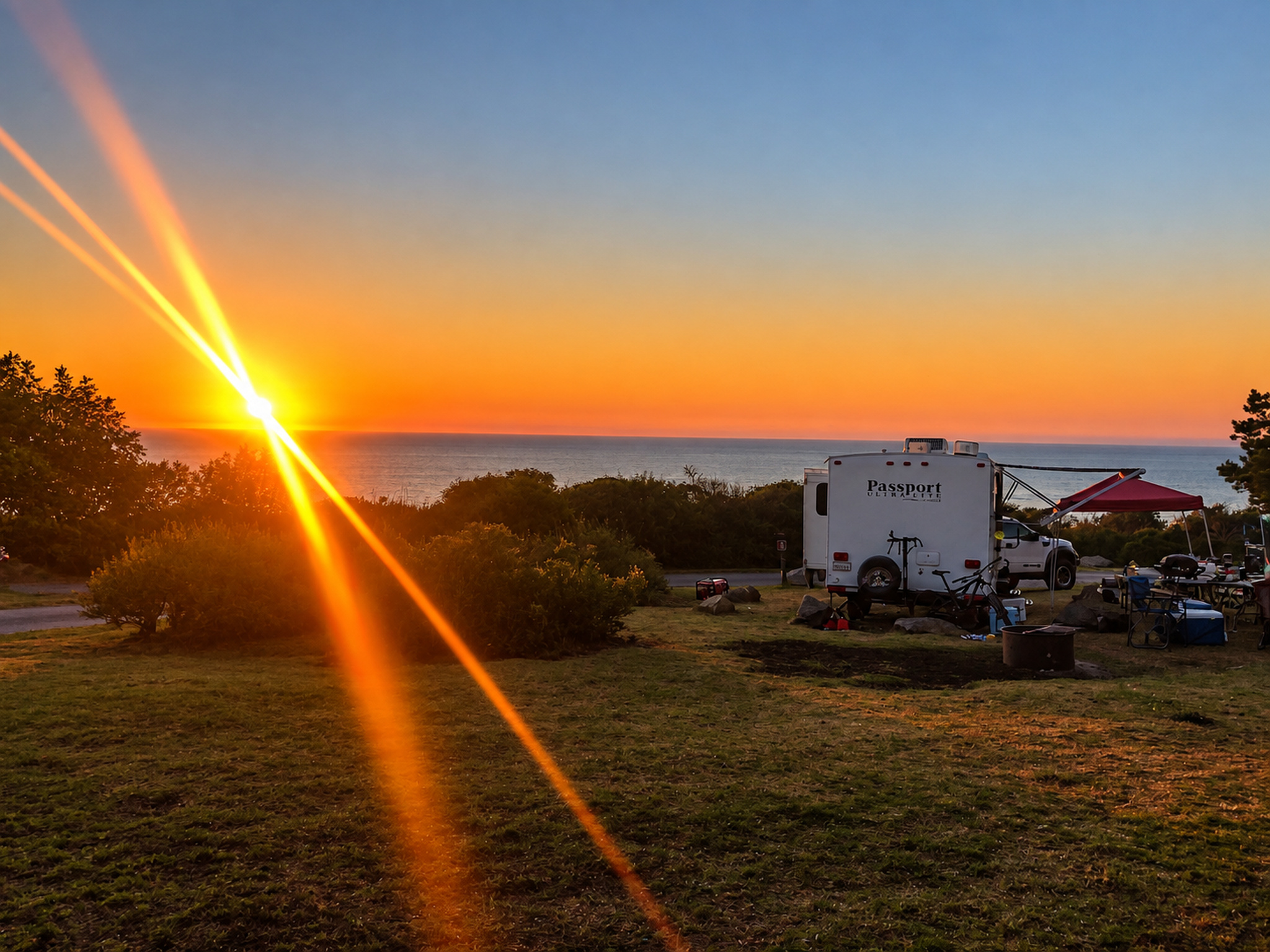 Big Sur Sunset Camping
