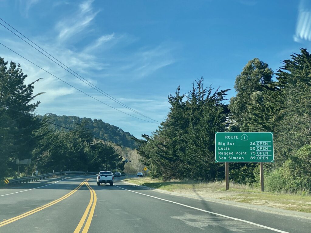 Big Sur Driving